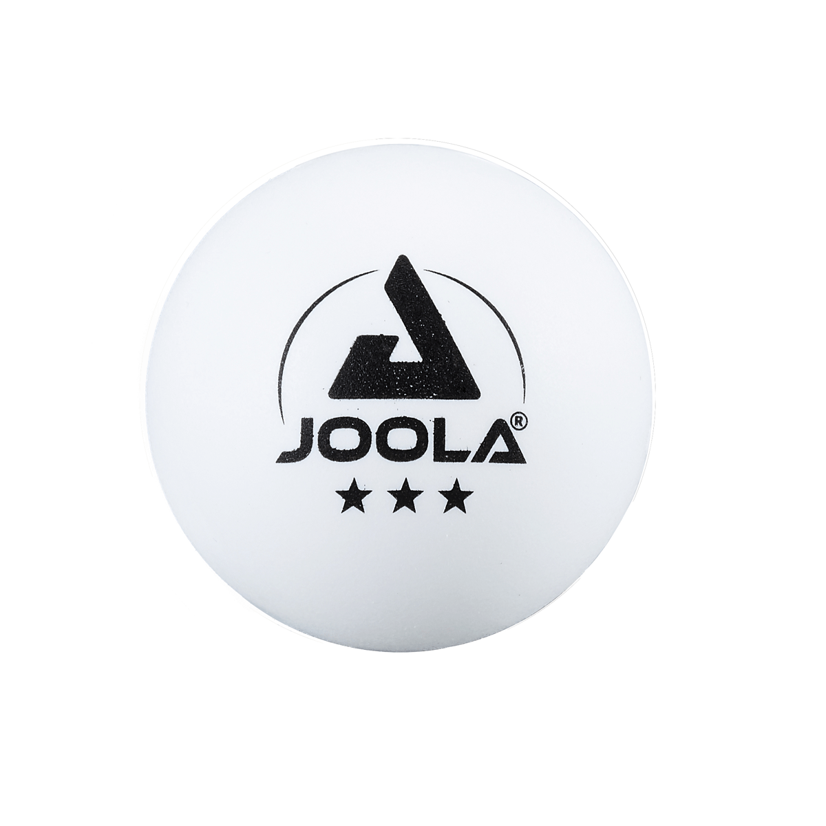 White Background Image: JOOLA Three Star Table Tennis ball.