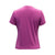 White background, product image showing the back of a purple JOOLA Leopard Gradient Feminina table tennis shirt.