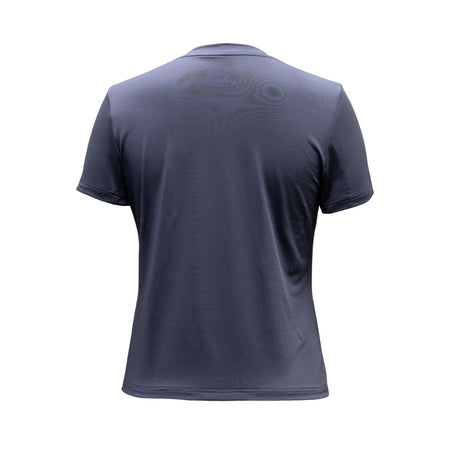 White background, product image showing the JOOLA Caniseta Feminina Purple colored table tennis shirt.