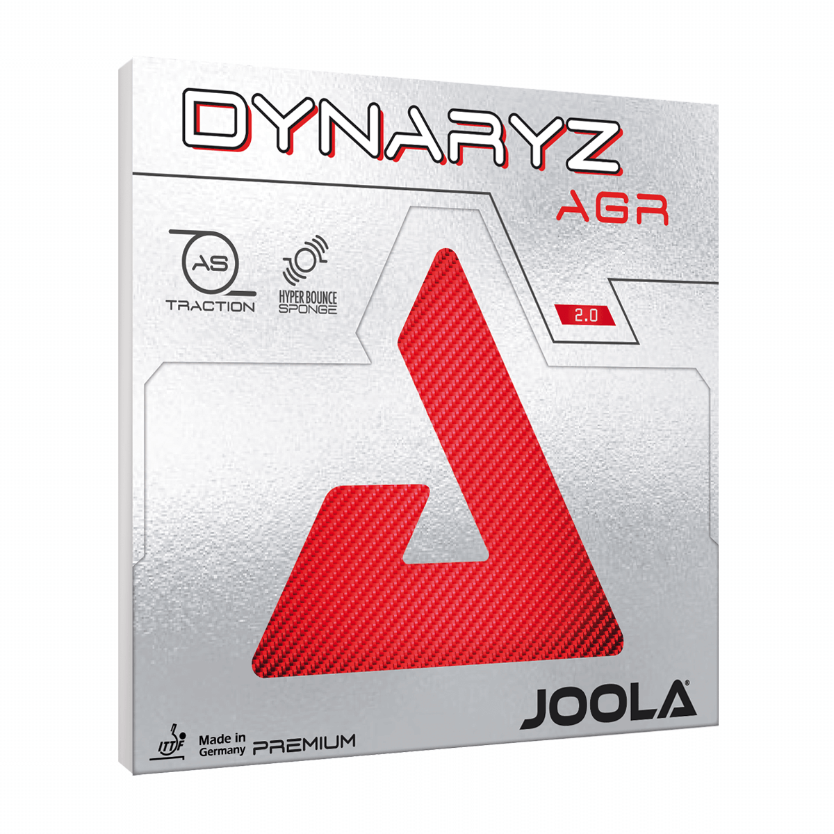 White Background Image: Product image of the Dynaryz AGR table tennis rubber.