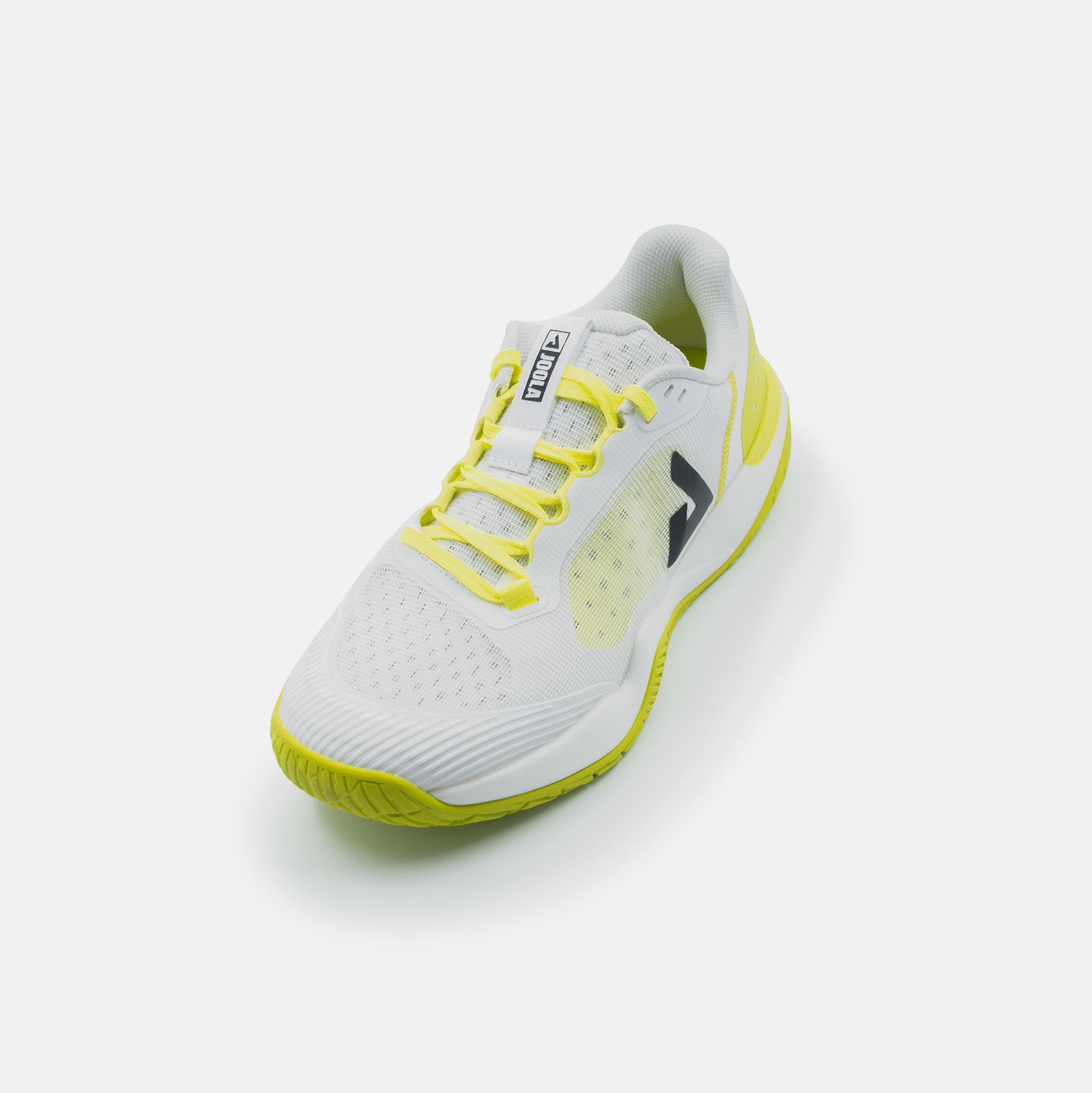 Angled view, white background, product image of the Men's R4LLy pickleball shoe in Fireworks colorway.
