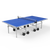 Product image of the J500X table tennis table. Blue surface with JOOLA trinity logo branding.