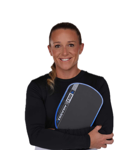 Profile image of JOOLA Pro Brooke Buckner holding a Agassi Pro V.