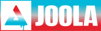 Red, white and blue drippy JOOLA Trinity logo with JOOLA Wordmark.