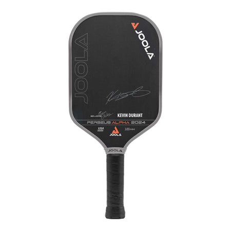 White background image, Perseus Alphas Pickleball Paddle signed by Kevin Durant.