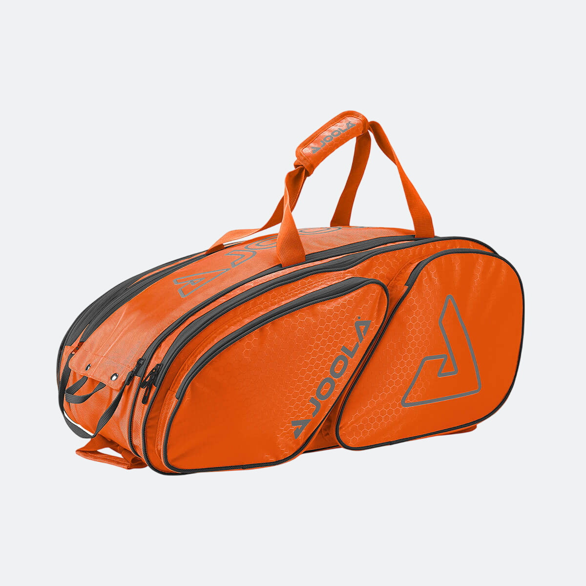 Product photo of the JOOLA Tour Elite Pickleball Duffle in Orange & Gray #Orange/Gray
