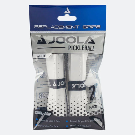Joola Racket Packaging JOOLA Replacement White Ridge Grip (2 Pack) - JOOLA USA
