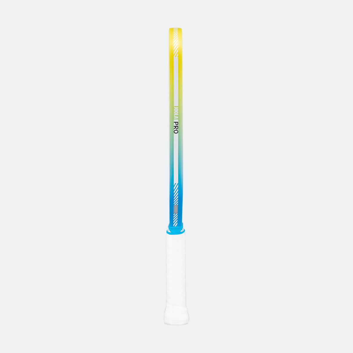 Gradient-colored pickleball paddle edge guard with 'PRO' branding on a white background.