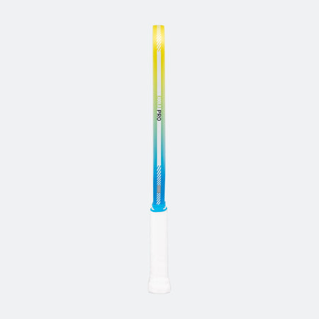 Gradient-colored pickleball paddle edge guard with 'PRO' branding on a white background.
