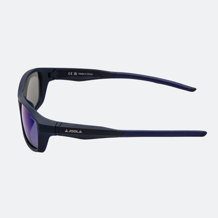 Product image showing a side view of the JOOLA RJX Enhance eyewear, matte navy.
