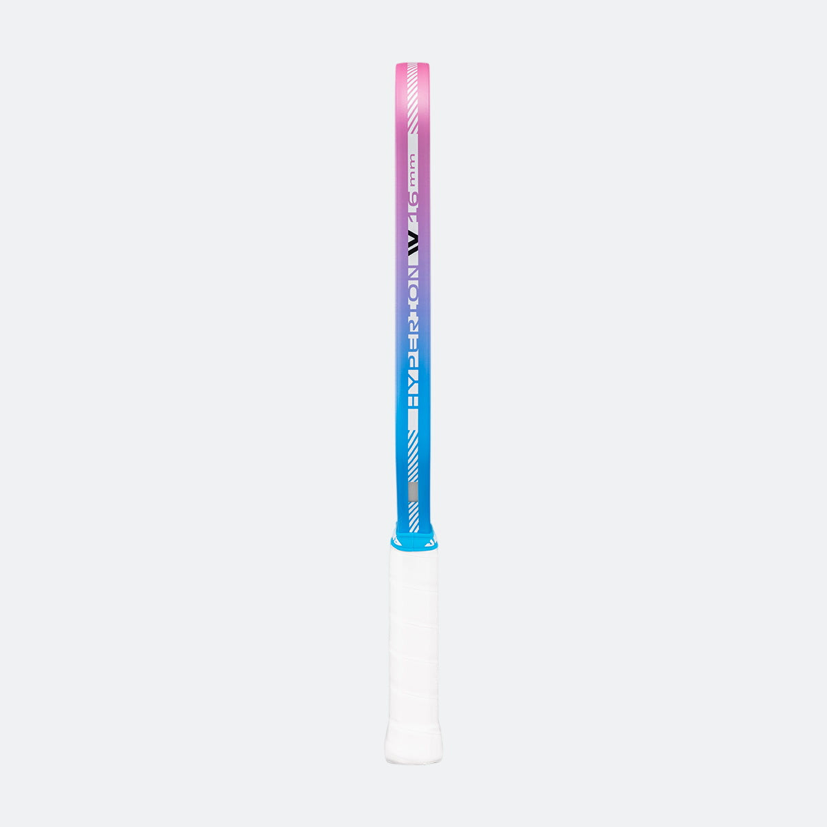 JOOLA edge guard gradient with a white shaft and colorful grip on a white background.