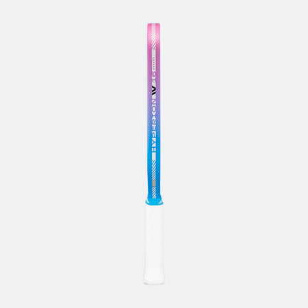 JOOLA edge guard gradient with a white shaft and colorful grip on a white background.