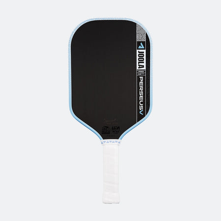 White background, product image of the blue version of the JOOLA Perseus Pro V.