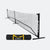 White Background Image: JOOLA Elemental Pickleball Net with Black carrying case with yellow handles
