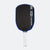 White background, product image showing the Agassi Pro V pickleball paddle with a white handle and dark blue edge guard.