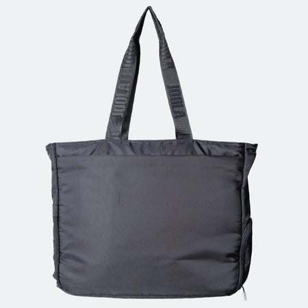 The opposite side of the JOOLA Everyday Tote Bag, black.