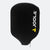 White Background Image: JOOLA elongated pickleball paddle cover. Black.