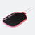 Pickleball paddle with red and black design on a white background
