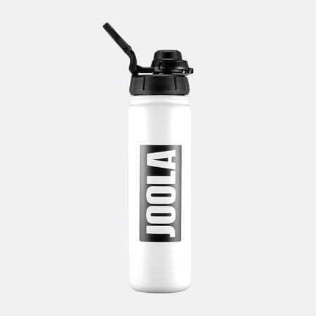 White water bottle with black cap and 'JOOLA' branding on a white background
