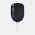 White background, product image showing the Agassi Pro V pickleball paddle with a white handle and dark blue edge guard.