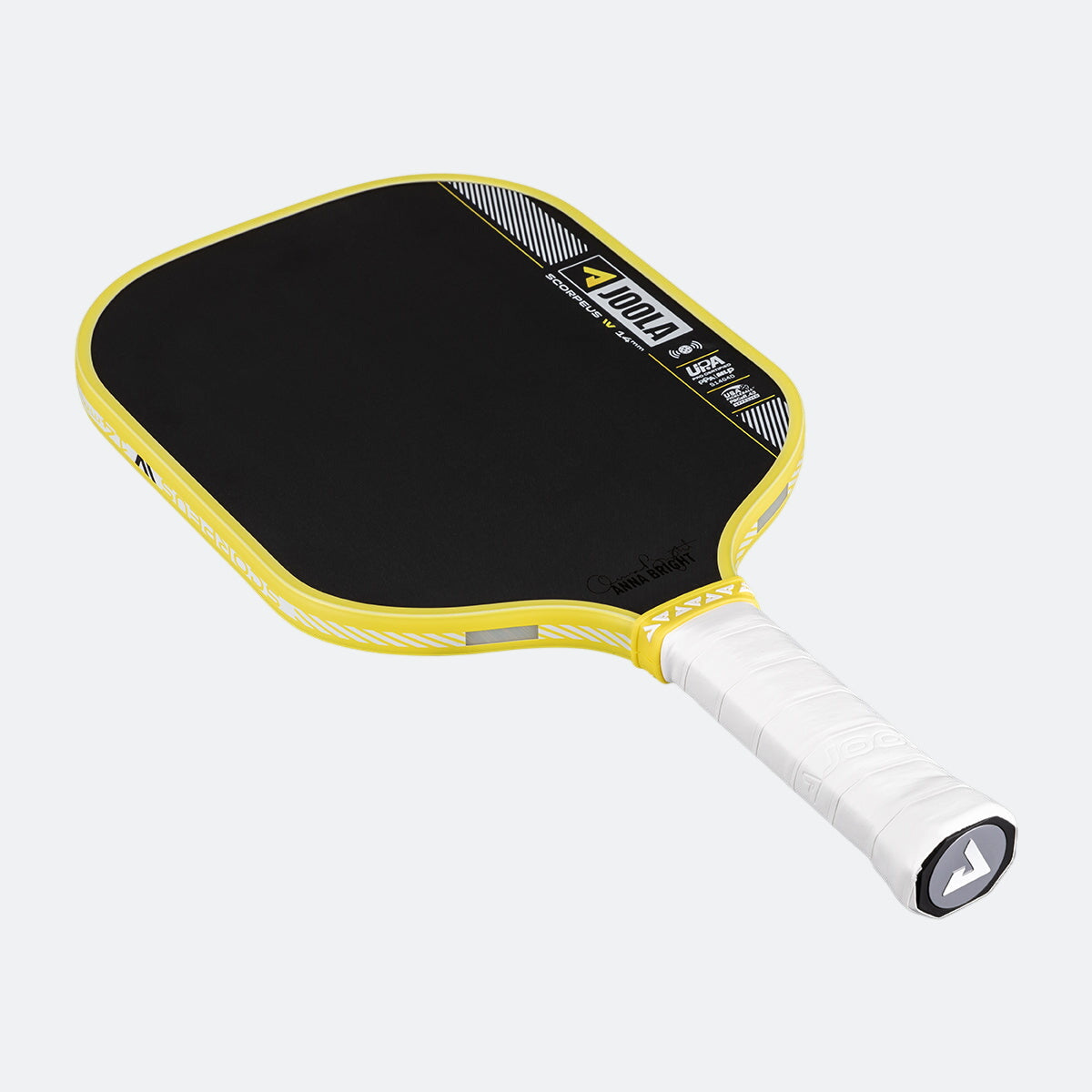 White background, angled view of the Scorpeus Pro IV pickleball paddle.