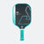White background, product image of the JOOLA Essentials Dash pickleball paddle with teal handle and matching edge guard.