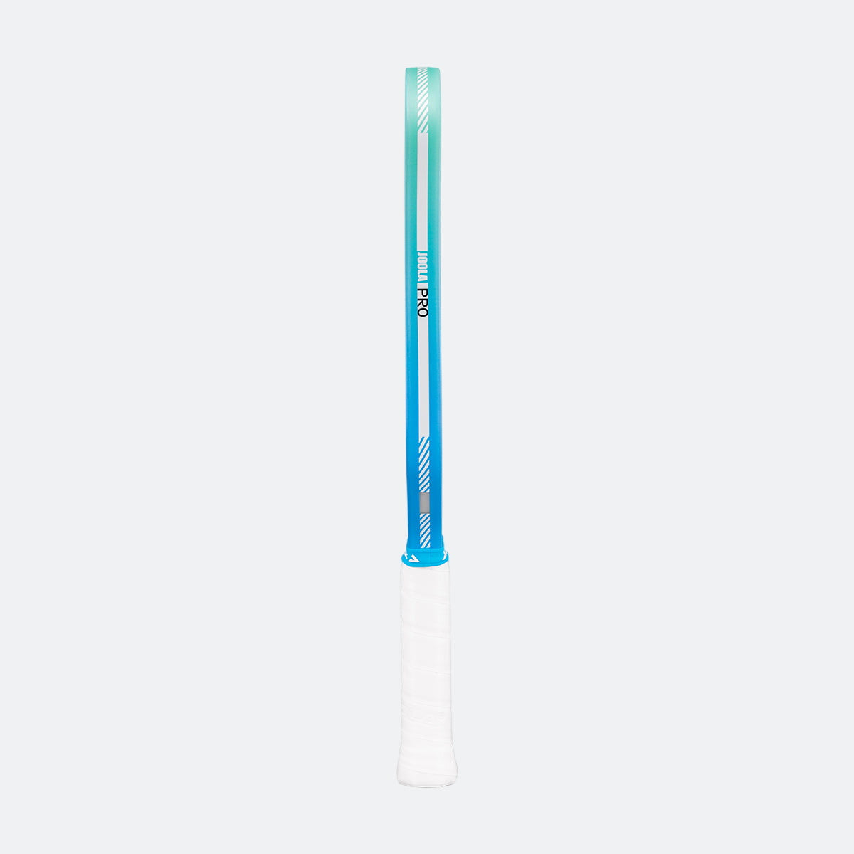 White background, side view showing the edge gaurd, of the JOOLA Pro IV pickleball paddle.