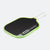 White background, product image of the JOOLA Kosmos Pro V pickleball paddle with white handle and green edge guard.