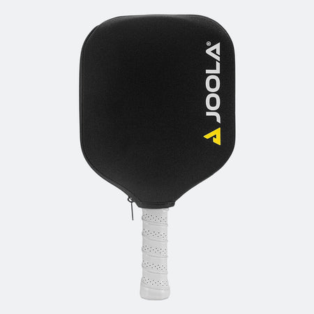 White Background Image: JOOLA standard pickleball paddle cover. Black.