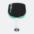 White background, product image of the Graf Pro V with a turquoise edge guard and a white handle.