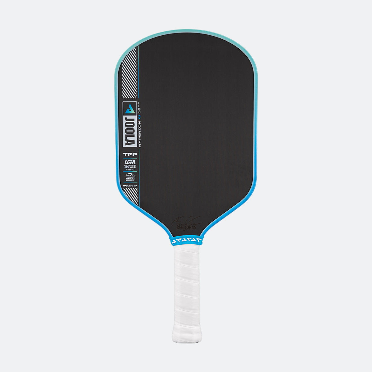 White background, JOOLA Pro IV Hyperion 16mm pickleball paddle.