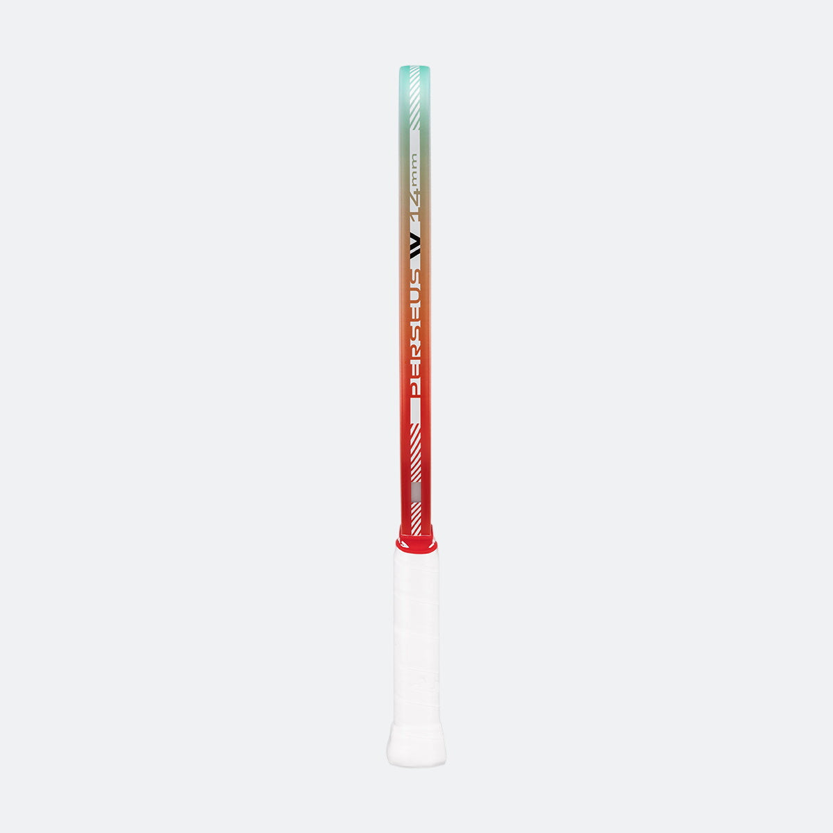Gradient-colored JOOLA pickleball paddle edge guard with red at one end and blue at the other on a white background.
