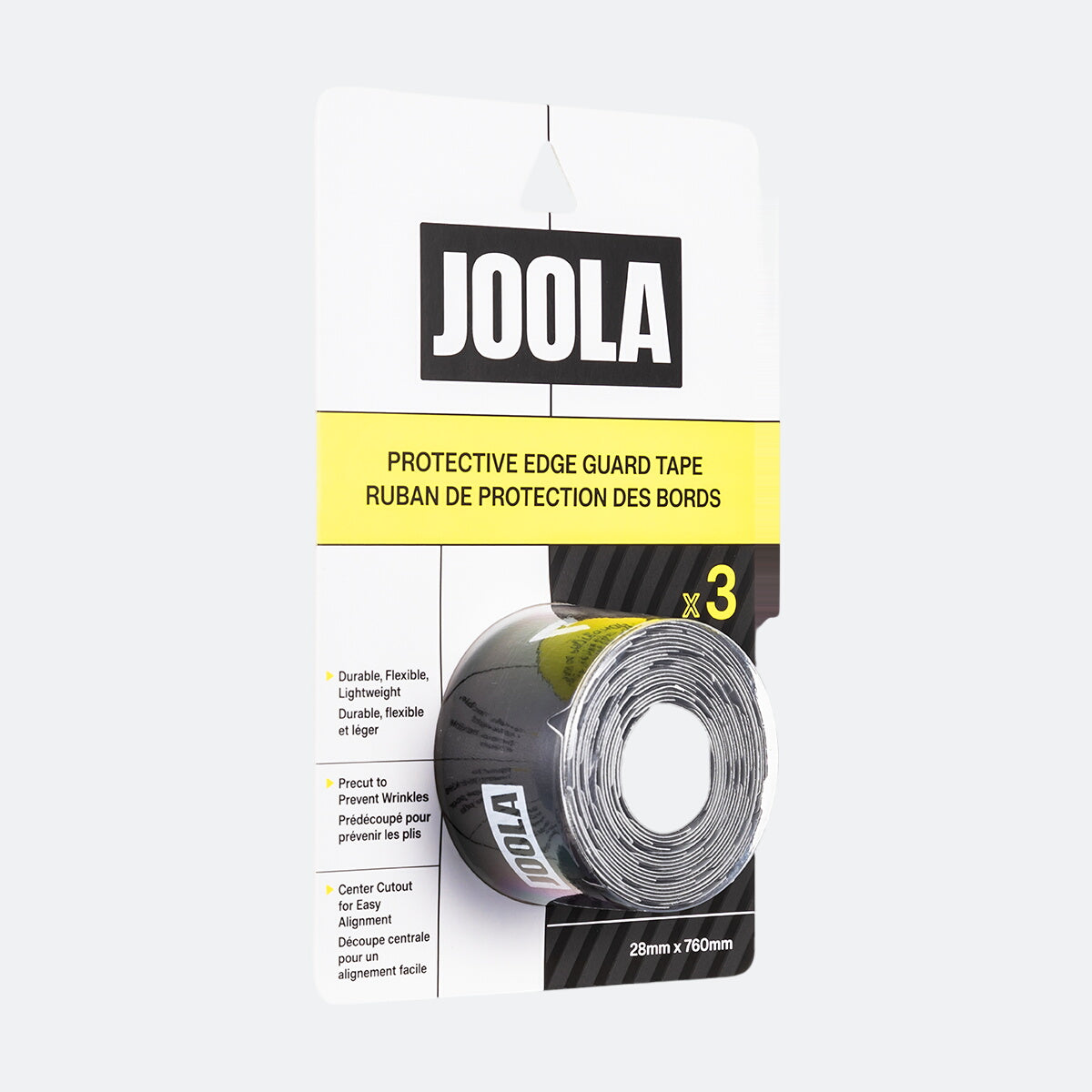 Angled view of a pack of JOOLA Protective Edge Guard Tape.