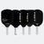 White background, five different versions of JOOLA Neoprene pickleball paddle covers.