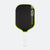 White background, product image of the JOOLA Kosmos Pro V pickleball paddle with white handle and green edge guard.