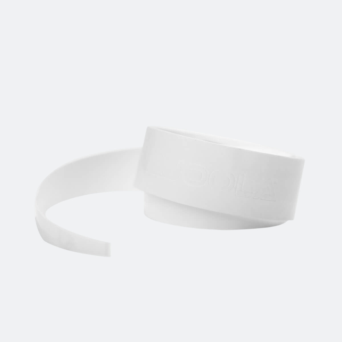 White Background Image: White JOOLA Premium Overgrip with JOOLA logo