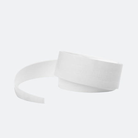 White Background Image: White JOOLA Premium Overgrip with JOOLA logo