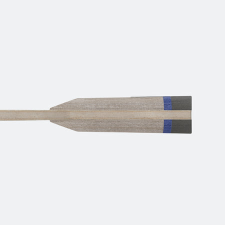 JOOLA BASEline Junior of a wooden table tennis racket with a blue stripe on a white background.