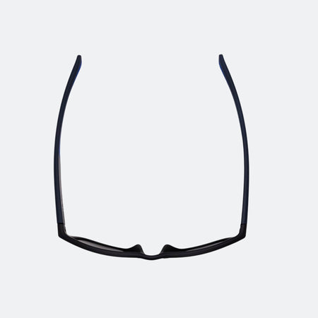 View showing the JOOLA RJX Lite Matte Navy colored eyewear.