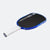 White background, product image showing the Agassi Pro V pickleball paddle with a white handle and dark blue edge guard.