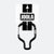 Black and white JOOLA pickleball paddle caribiner.