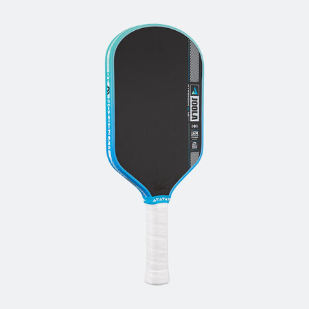 White background, angled view of the JOOLA Pro IV Hyperion Pickleball paddle 16mm.