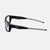 Side view of the JOOLA RJX Enhance glasses, clear lenses and in matte black color.