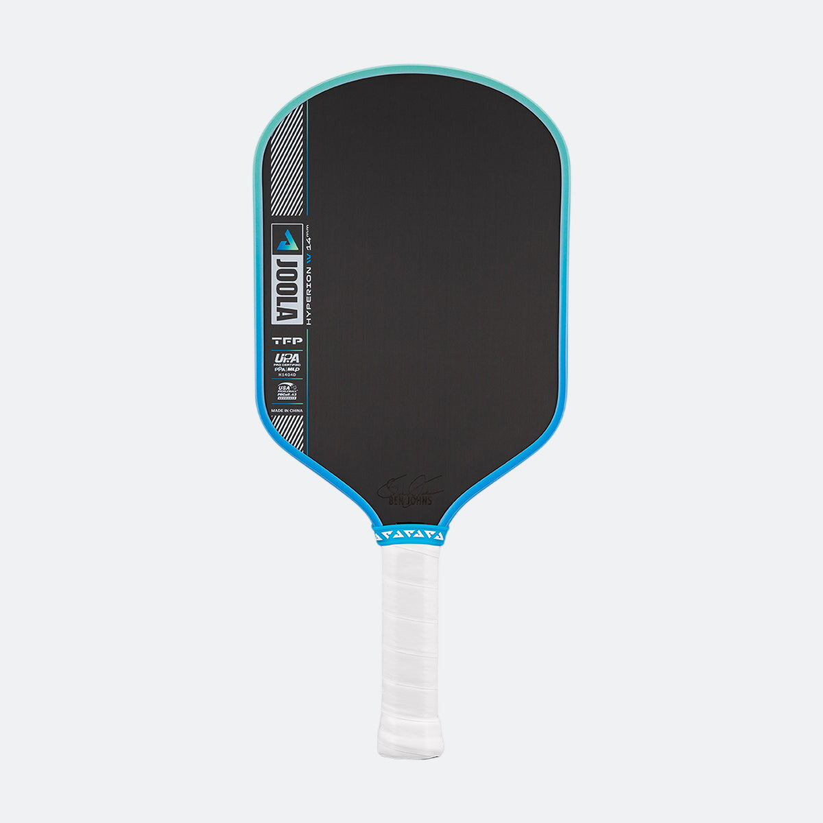 White background, image of the JOOLA Hyperion Pro IV pickleball paddle, 14mm.