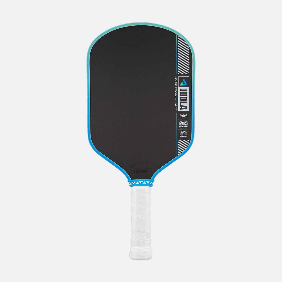 White background, image of the JOOLA Hyperion Pro IV pickleball paddle, 14mm.