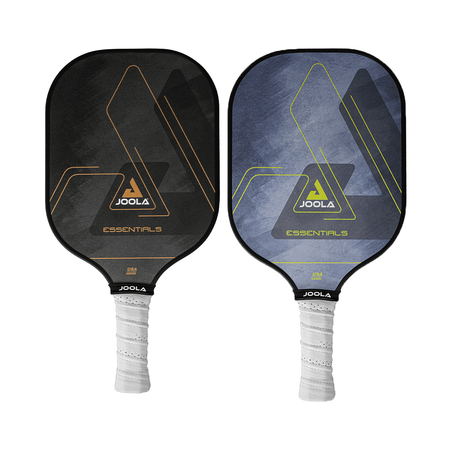 White Background Image: Product image of two JOOLA Essentials Pickleball Paddles.