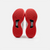 White background, product image of the JOOLA Women's R4LLy pickleball shoe in red and white colorway. Image shows the shoes with a textured sole on a white background.