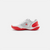 White background, product image of the JOOLA Women's R4LLy pickleball shoe in red and white colorway.