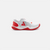 White background, product image of the JOOLA Women's R4LLy pickleball shoe in red and white colorway.
